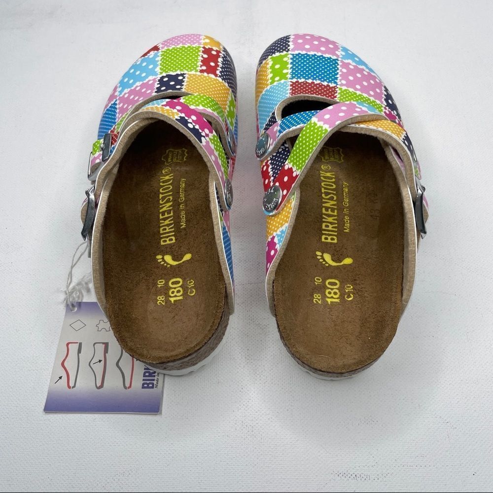 Birkenstock Dorian Patchwork Mules Clogs NIB - Picture 5 of 9